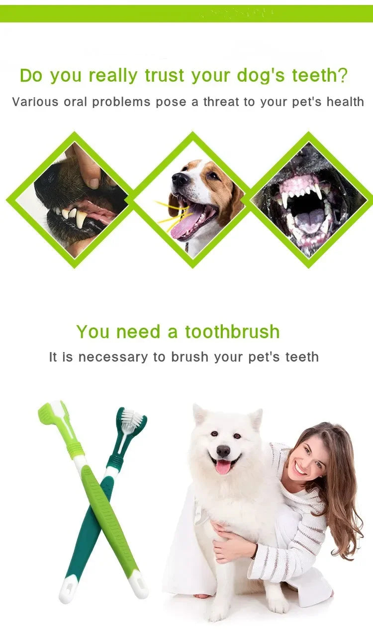3-Sided Dog Toothbrush